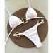 2024 New European And American Sexy Solid Color Strapless Two-Piece Bikini Swimwear Ins Style Women's Swimsuit For Hot_ecoleips.com