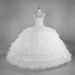 6-Hoop Adjustable Petticoat For Lolita/Wedding Dresses – Fluffy Tulle Crinoline Underskirt (White)_ecoleips.com