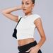 European And American Fashion Y2K Summer Sexy Backless Nylon Moisture-wicking Breathable Short-sleeve Slim-fit Bm Top_ecoleips.com