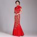 Elegant Chinese Qipao Dress Women's Fashion Long Cheongsam Retro Performance Costume Plus Size Modified Traditional Style_ecoleips.com