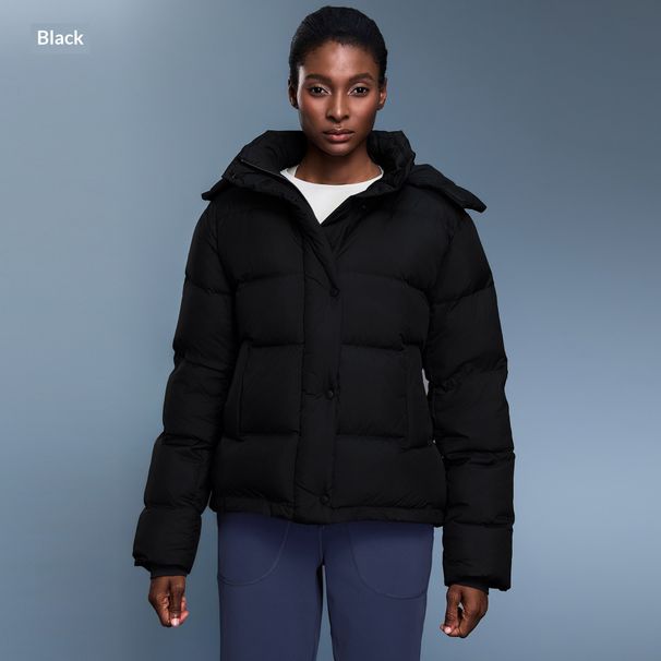 90% White Duck Down Hooded Down Jacket, New Winter Style, Slim Fit, Drawstring, Thickened, Windproof, Warm, Casual Outerwear D25144_ecoleips.com