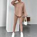 Women's Plus Size Solid Color Knit Sweater & Straight Leg Pants Set – Stylish Casual Outfit For Streetwear & Everyday Wear (0XL-5XL, Multiple Colors)_ecoleips.com