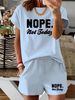 Women’s 2 Piece Outfit Set – Oversized Graphic T-Shirt And Biker Shorts Matching Set, Casual Summer Lounge Tracksuit For Daily Wear-349_ecoleips.com