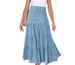 Women's High-Waisted Bohemian Long Skirt For Summer European American Style Elastic Drawstring A-Line Casual Skirt_ecoleips.com