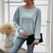 Women's Batwing Sleeve T-Shirt - Ribbed Texture, Oversized Dolman Style, Soft Polyester-Spandex Blend_ecoleips.com
