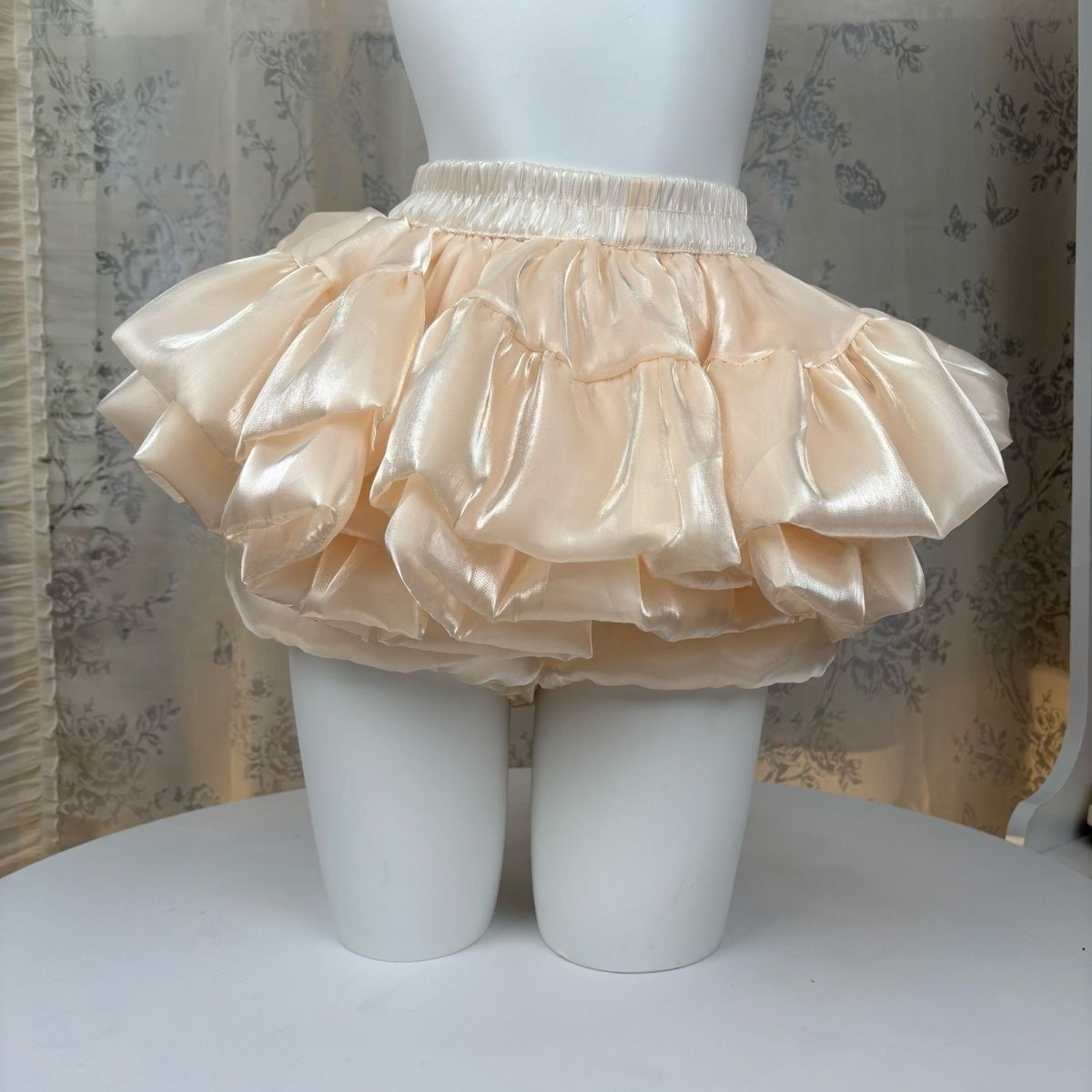 High-Waisted Slimming Pleated Cake Skirt Small Plaid Ballet Style Women's Bottoms Knee-Length Casual Elegant Fashion Cotton Lanon_ecoleips.com