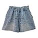 Women's Clothing New Heavy Beaded Diamond High Waist Loose Slim Wide Leg Denim Shorts_ecoleips.com