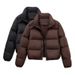 2025 Winter New European Kendall Jenner Style For Women Short Small Size White Duck Down Thickened Coat Puffer Jacket_ecoleips.com