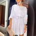 Women's Clothing Round Neck Sequined Lace Up Small Dress_ecoleips.com