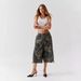 Women's Cargo Denim Capri Pants, Military Camo Print Straight Leg Cropped Jeans With Multiple Pockets, Retro American Style Casual Trousers_ecoleips.com