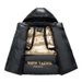 Women's Clothing Men's Winter Graphene Black Gold Hooded Puffer Jacket - Warm Windproof Coat With Polyester Fill, Loose Fit, Zipper Closure_ecoleips.com