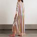 Women's Bohemian Fringe Tunic Dress | Flowy Sleeve Cover-Up | Beach Vacation Maxi Dress_ecoleips.com