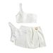 2024 Three Piece Set One Shoulder Backless Sexy Bikini Swimsuit for Women European American Style Cross Border Trade_ecoleips.com