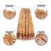 Women's Clothing Summer Floral A Line Skirt, Elastic High Waist_ecoleips.com
