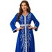 Foreign Trade Slim-fit European And American Style Robe, Loose Embroidered Dress, Long-sleeved Dress_ecoleips.com