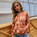 Voya Women's European And American Loose Daisy Ins Casual Hoodie Loose Long Sleeved Tie Dye Texture Hoodie For Women_ecoleips.com