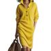 Women's Relaxed Style Long Sweater Dress Over The Knee Knitted Long Dress For Tall Women Solid Color Loose Fit Autumn Winter_ecoleips.com
