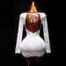 New Women's Sexy Elegant Lace Deep V Slim Fit Bodycon Dress Spring Summer Fashionable Casual Short Dress_ecoleips.com