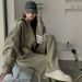 ng2510292 Thickened Sports Suit For Women, Spring, Autumn, Winter, Student Korean Version, Loose Fashionable Casual Running_ecoleips.com