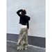 Retro American Letter Print Camouflage Casual Pants Straight Wide Leg Versatile Jeans for Men And Women Instagram Style_ecoleips.com