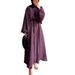 Elegant Long Sleeve A-Line Dress For Women - Stretchy Polyester High Waist Flowy Maxi Dress With Hood, Casual & Formal Wear_ecoleips.com