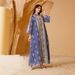 Sequined Robe Dress Women's Abaya Dress Fashionable Muslim Clothing Evening Wear_ecoleips.com