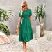 Independently Designed Developed Cross-border European And American Style Waist-slimming, Figure-flattering, Large-hem_ecoleips.com