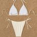 Women's Clothing Women's 3D Beaded Sexy Swimsuit Set Two Piece Laced Bikini Hot Selling Swimwear Quick-Dry Polyester, Modest Coverage_ecoleips.com