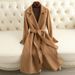 『Benefis』Double-Sided Wool Cashmere Coa For Women, Long Hepburn Syle, Slim Fi, Fashionable And High-End Woolen_ecoleips.com
