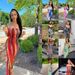 Plus Size Women's Tie Dye Off Shoulder Dress Spring Summer Colorful Strapless Elegant Stylish_ecoleips.com