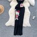 Women's Retro Cheongsam Summer Dress Chinese Style Elegant Design Heavy Embroidery Waist Cinching Sleeveless Lace Dress_ecoleips.com
