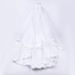 European-Style Bridal Veil With Lace Trim – Double-Layer Wedding Accessory, White Tulle With Comb, Perfect For Brides & Photo Shoots_ecoleips.com
