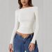 Women's Spring/Summer Tight Thin Base Top, Spicy Off-Shoulder Backless T-Shirt_ecoleips.com