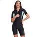 Aria Basics Shark Bart Surfing European And American Short Sleeve One-Piece Women's Cross-Border Diving Suit Quick-Dry Conservative_ecoleips.com