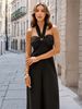 Women's Clothing New Summer New Sexy Slim Fitting Halter Neck Tube Top Jumpsuit Straight Long Pants_ecoleips.com