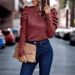 2025 European And American Women's Clothing Autumn/Winter New High-Elastic Cashmere Round Neck Slim_ecoleips.com