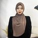 Muslim Accessories Gold Flecked Polyester Hijab Scarf - Elegant Shimmering Headwear For Muslim Women, Comfortable & Stylish In 12 Colors_ecoleips.com