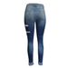 Distressed Skinny Jeans For Women – High-Stretch Denim With Ripped Details (S-4XL, Dark Blue, Punk & Streetwear Style)_ecoleips.com
