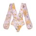 Women's Long Sleeved Starfish Print One Piece Swimsuit For Beach Vacation_ecoleips.com