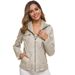 Aria Basics European And American Fashion Lapel Solid Color Zip-up Leather Jacket, Plus Size Short Coat For Women_ecoleips.com