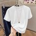 Women's Clothing Women's Casual Round Neck Short Sleeve T-Shirt Multi-Color Style Simple Stylish Sports Top Solid Color Loose Fit_ecoleips.com