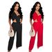 Women's Clothing Fashion Sexy Bow Casual Trousers Two Piece Suit_ecoleips.com