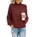 2026 New Autumn/Winter For Women, Cross-Border European And American Foreign Trade Chunky Knit Pullover_ecoleips.com