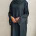 Modest Abaya Dress Women's Plus Size Solid Color Casual Robe Fashion England Style Polyester Spring/Autumn Summer Wear_ecoleips.com