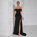 Sequin Mermaid Evening Dress – Sexy High Slit Bodycon Gown For Parties & Special Occasions_ecoleips.com