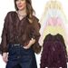 Women's Clothing V-Neck Layered Blouse – Women’s Long-Sleeve Versatile Pullover Top"_ecoleips.com