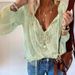 Women's Temperament Pullover Loose Printed Lace Shirt Solid Color European American Style Commuting Top_ecoleips.com