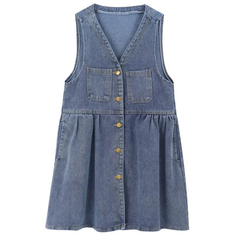 K Cowboy Shoulder Strap Dress, Female Design Sense, Niche, Slimming, Sleeveless Camisole Vest Skirt, Short Skirt_ecoleips.com