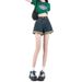 Hot Girl Rolled Hem Denim Shorts For Women, 2026 Summer New Style, Eye-catching, Slimming, Leg-lengthening, Straight_ecoleips.com