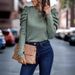 2025 European And American Women's Clothing Autumn/Winter New High-Elastic Cashmere Round Neck Slim_ecoleips.com